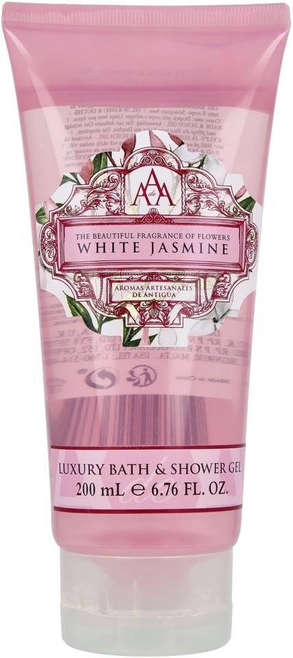 AAA - Aromas Artesanales de Antigua Bath & Shower Gel White Jasmine 200 ml