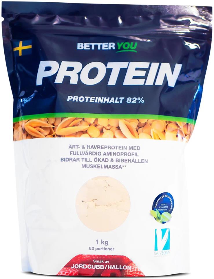 Better You Ärt och havreprotein 1 kg Jordgubb/Hallon