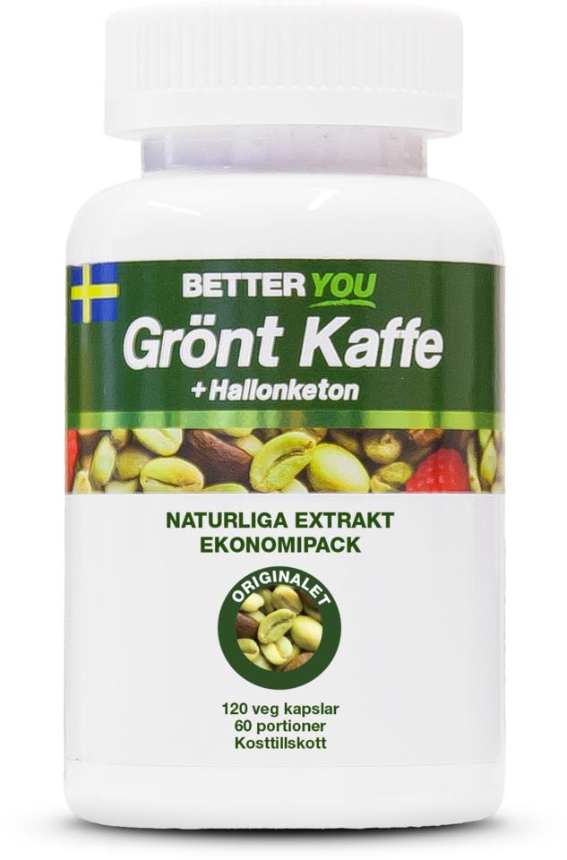 Better You Grönt Kaffe + Hallonketon 120 kaps