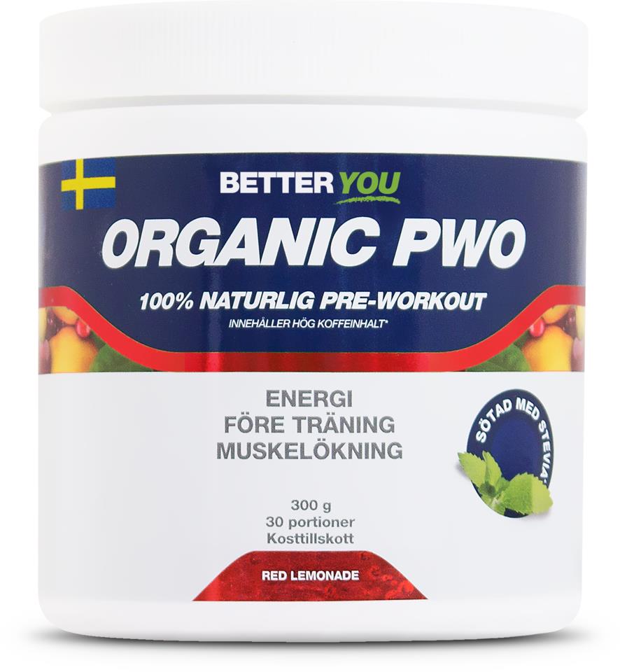 Better You Organic PWO 300 g - Red lemonad