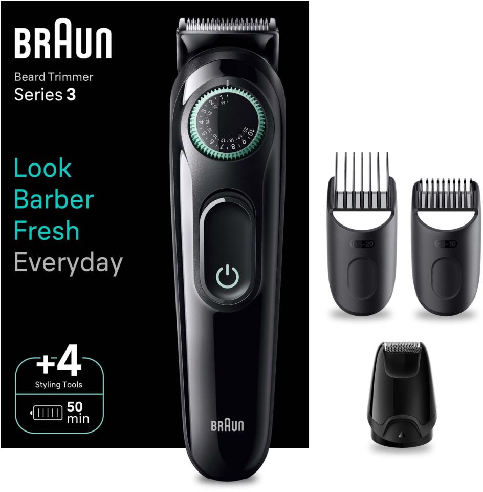 Braun Beard Trimmer Series 3 BT3421 Trimmer For Men With 50