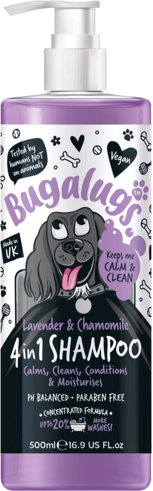 Bugalugs Lavender & Chamomile 4in1 Dog Shampoo with Pump 500 ml