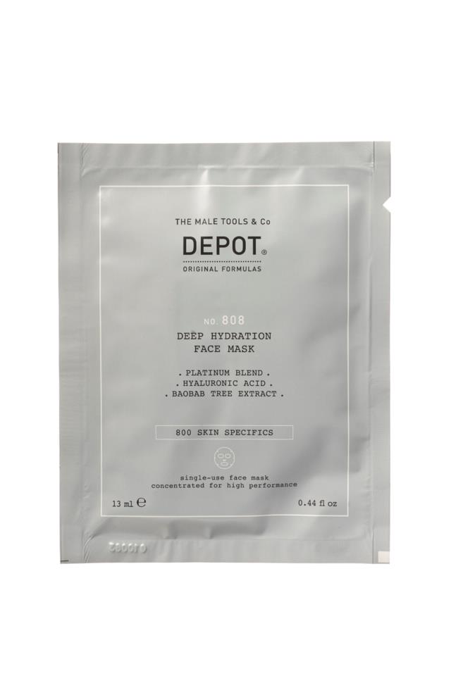 DEPOT MALE TOOLS No. 808 Deep Hydration Face Mask 13 ml