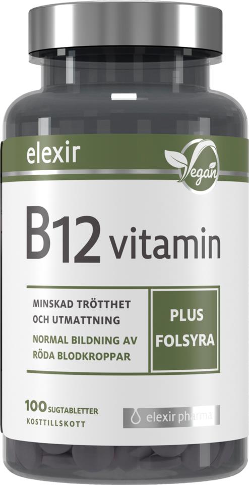 Elexir Pharma Vitamin B12 Vegan 100 kpl