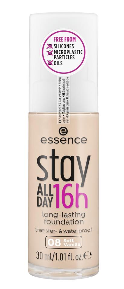 essence stay all day 16h long-lasting foundation 08
