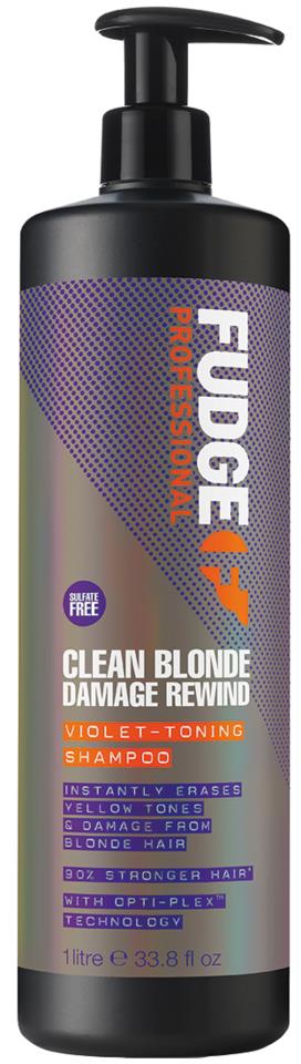 Fudge Care Clean Blonde Damage Rewind Shampoo 1000 ml