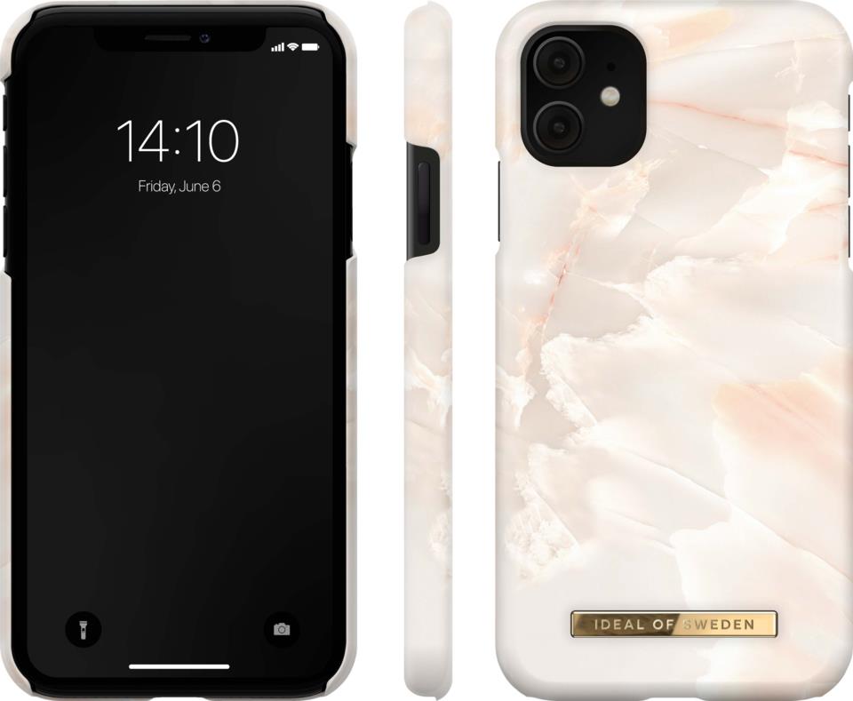 iDeal of Sweden Fashion Case iPhone 11/XR Rose Pearl Marble