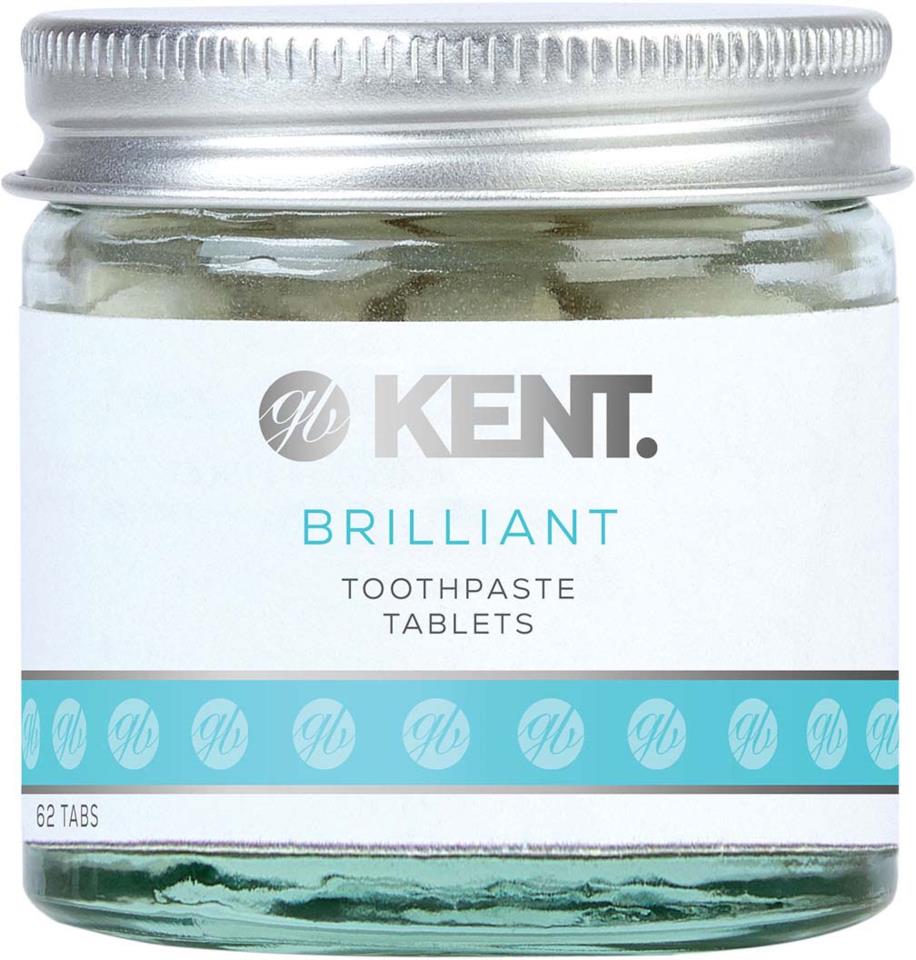 Kent Oral Care BRILLIANT 62 Toothpaste Tablets Jar