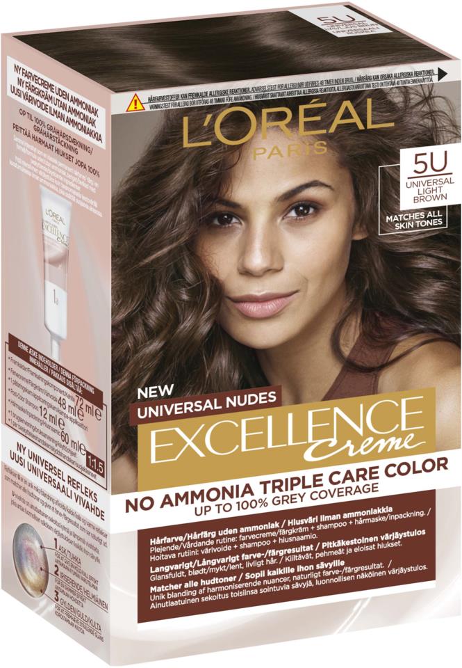 L'Oréal Paris Excellence Universal Nudes Light Brown 5U  