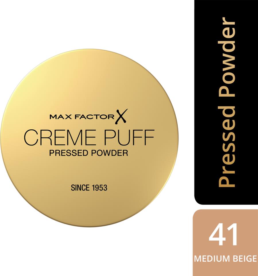 Max Factor Creme Puff Pressed Compact Powder 041 Medium Beige