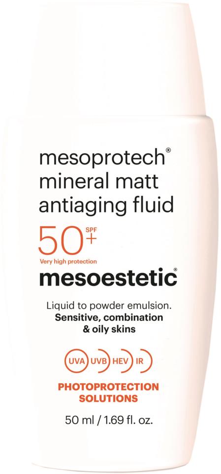 Mesoestetic Mesoprotech Mineral Matt Antiaging Fluid 50+ 50ml