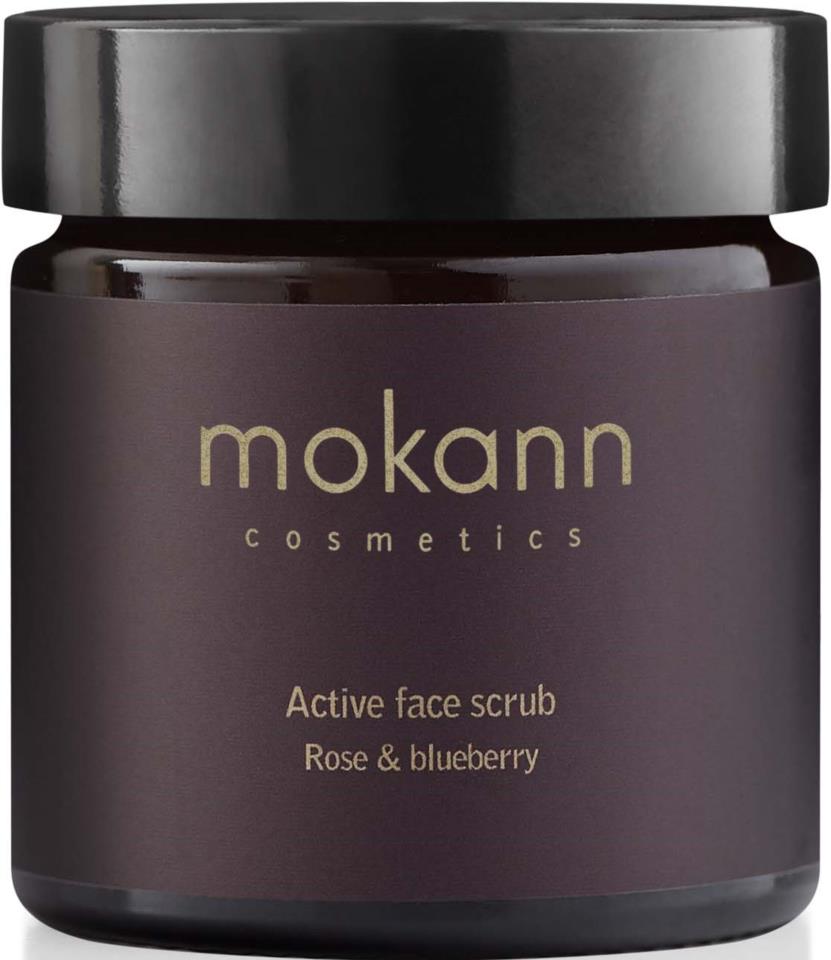 MOKANN COSMETICS Active face scrub Rose & blueberry 60 ml