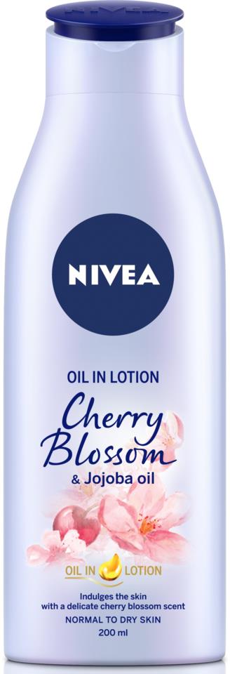 Nivea Body Oil in lotion Cherry Blossom & Jojoba Oil 200ml