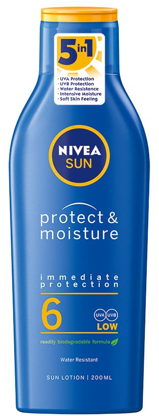 Nivea Protect & Moisture Sun Lotion SPF6 200ml