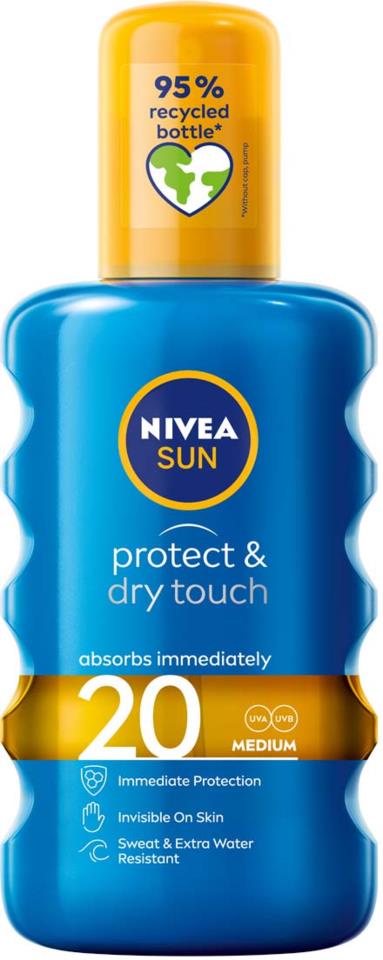 NIVEA SUN Protect & Dry Touch Sun Spray SPF20 200ml