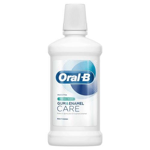Oral-B 	Oral-B Gum & Enamel Care Fresh Mint Mouthwash 500 Ml