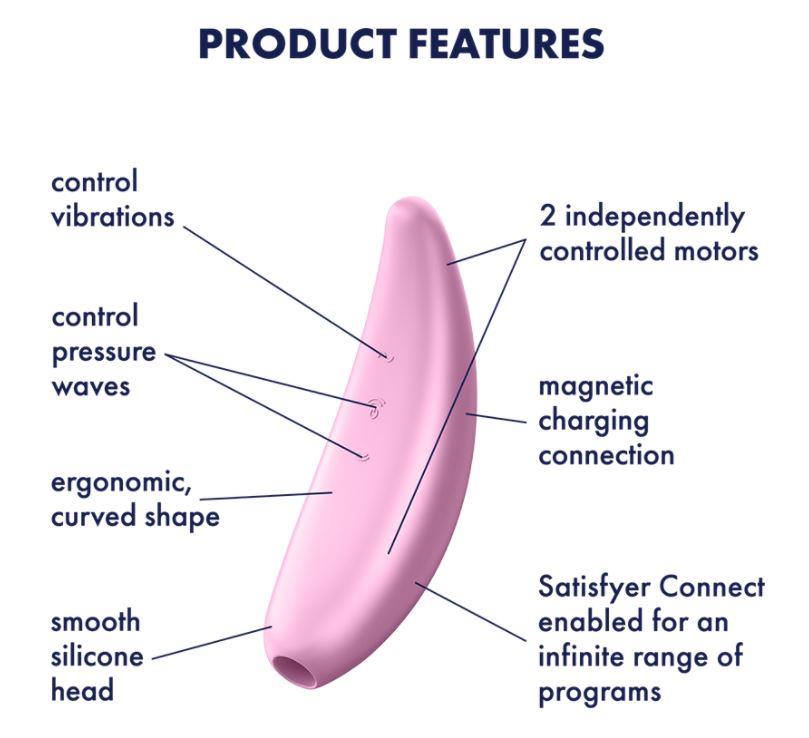 Satisfyer Curvy 3+ pink incl. Bluetooth and App
