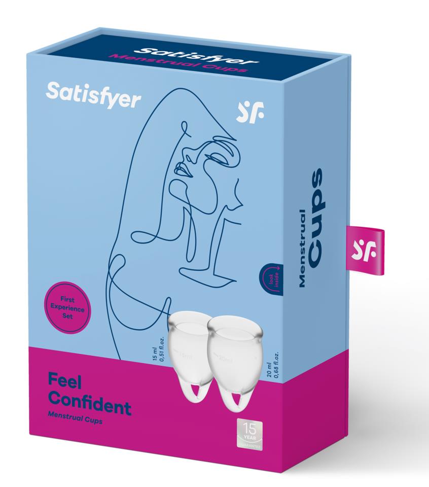 Satisfyer Feel Confident Menstrual Cup Transparent 