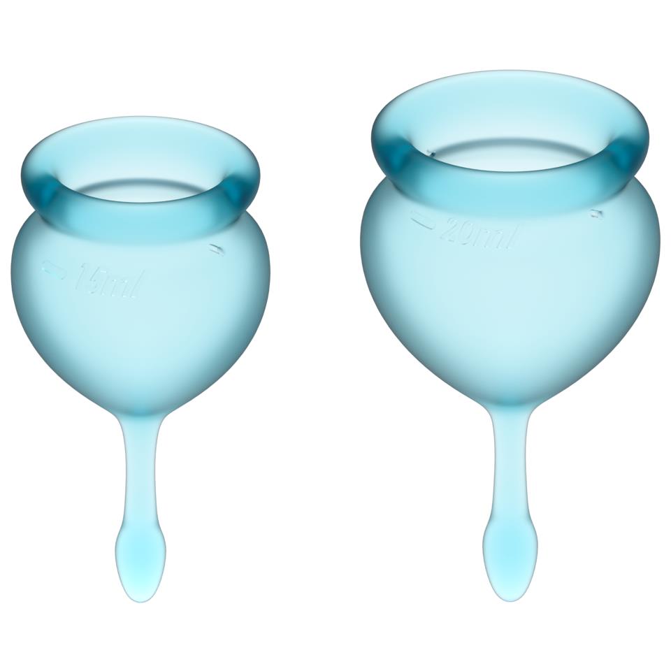 Satisfyer Feel Good Menstrual Cup Light Blue 