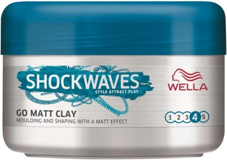 Wella Shockwaves Ultra Effective Go Mate Clay Wax 75ml